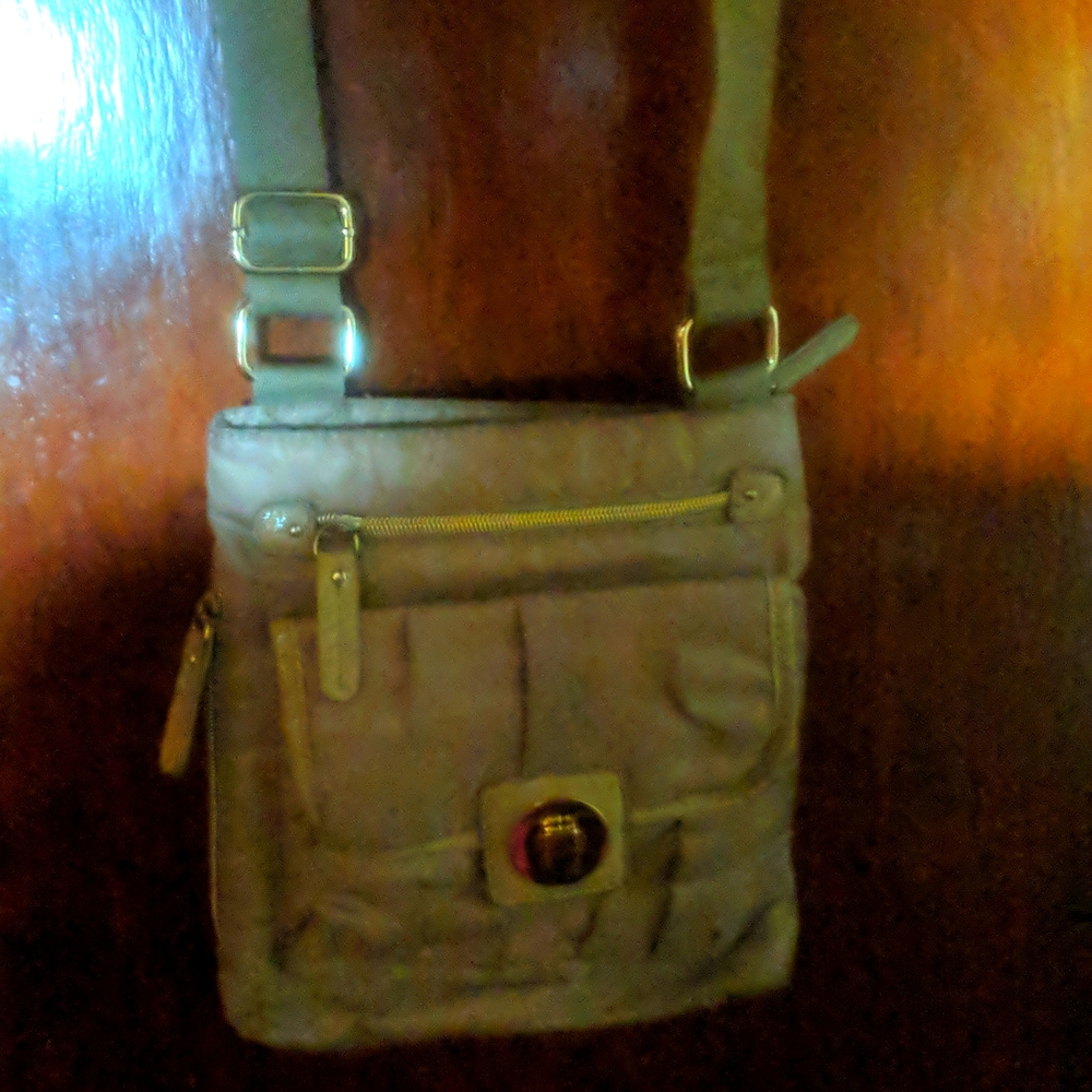Crossbody bag Franco Sarto tan with gold hardware